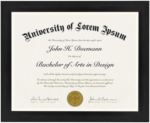 Americanflat 8.5x11 Diploma Frame with Shatter-Resistant Glass - ...