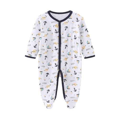 Image of Newborn Baby Boy Girl Organic Cotton Bodysuit Long Sleeve Jumpsuit 3-Pack Outfits Clothes,0-24Months