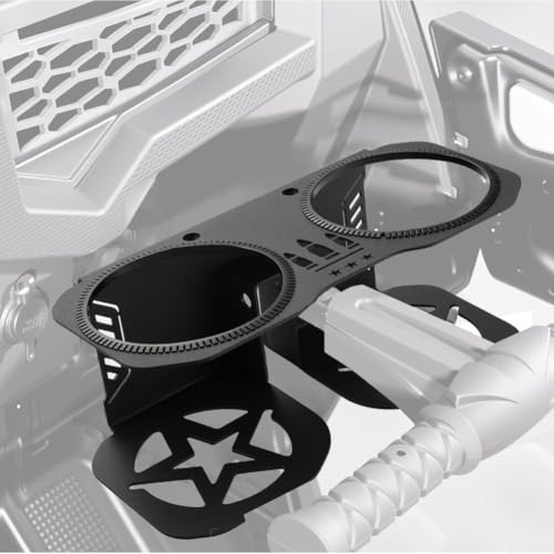 Support de bouteille d'eau pour Polaris avec base antidérapante en acier noir