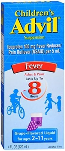 Advil Children's Suspension, Grape 4 oz (Pack of 5)