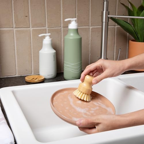 Image of Dish Soap Refill, Grapefruit and Mandarin, All-Natural & Eco-Friendly Ingredients, Enriched with Essential Oils, Returnable Refill Pouch (28oz, Pack of 2)