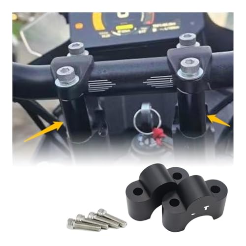 Montaje barra elevadora para SRT 900SX y adaptador abrazadera manillar moto 2