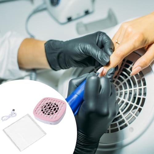 harayaa Nail Dust Collector para uñas acrílicas, compacto miniatura 3