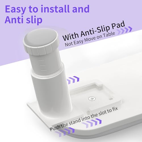 ZIZZON Descanso de braço ajustável em forma de U, travesseiro de manicure para unhas descanso de mão