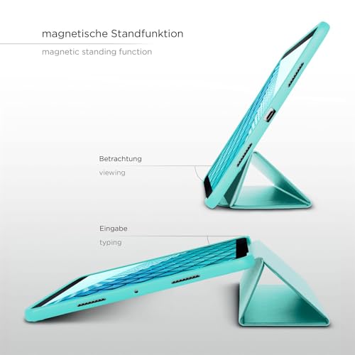 Coque Samsung Galaxy Tab A8 turquoise fine housse de protection antichoc avec support rigide