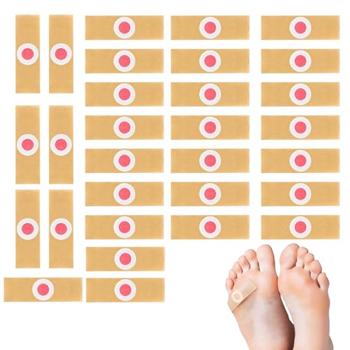 leruiyezs 30 Almohadillas Quita Verrugas Protectores Con Cuscinetes Suaves Para Alivio Del Dolor De Verrugas Y Callos En Pies Para Comodidad Y Protección Diaria