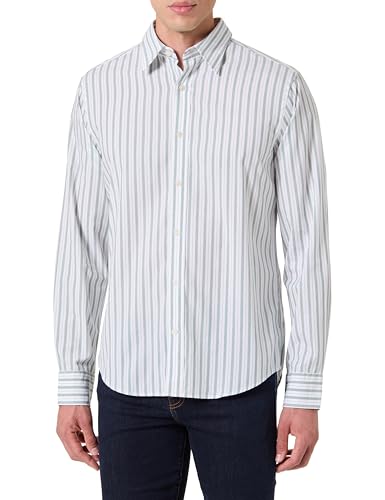 Chemise Homme GANT Reg A Fil Stripe manches longues rayées