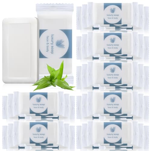 Image of Kacctyen 600 Pcs Mini Bar Soap Bulk Individually Wrapped Hotel Hand Soap