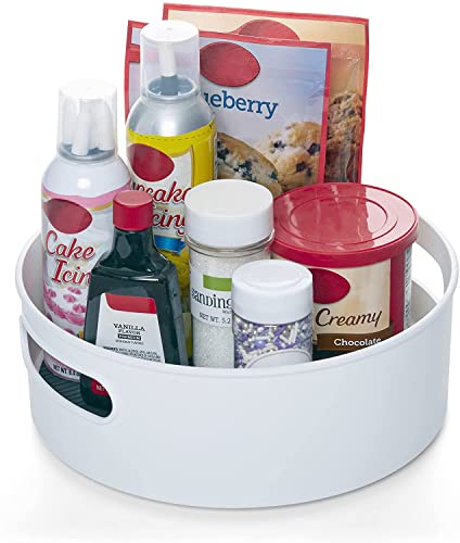 TAZLYN rotating kitchen rack 360° Rotating Organizer for kitchen rotating storage rack kitchen organiser tray organizer bathroom organizer kitchen organizer items and storage rotating tray