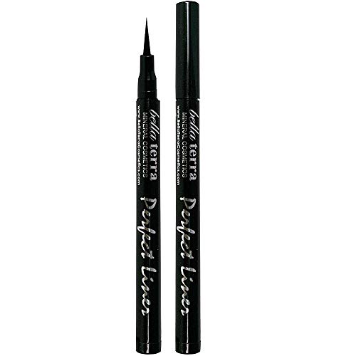 Bellaterra Cosmetics Eyeliner Pen - Smudge-Proof Liquid Eye Liner Pen - 12-Hour All Day Wear - Felt Tip - Waterproof Makeup Liner - Precise Marker - Best Wing Applicator - Hypoallergenic (Mod Black)