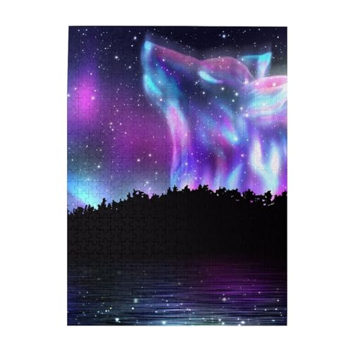 Zateem パズル Jigsaw 知育玩具 狼柄 動物柄パズル グッズ 向け 子供＆大人減圧玩具 誕生日プレゼント壁飾りおしゃれ おもしろい KHIY077