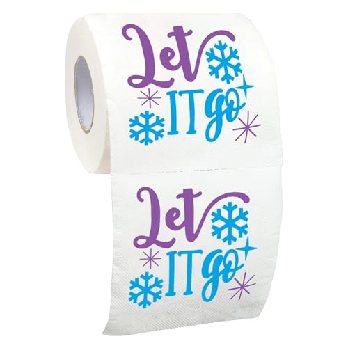 Christmas Toilet Paper Roll Let it Go - Funny Toilet Paper, Funny Merry Christmas Novelty Gifts, Perfect for White Elephant and Holiday Parties - Santa, Xmas, Grinch and Holiday Gag Gifts