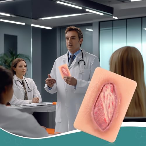 Image of Pressure Ulcer Wound Model Stage 4 Pocket Size, Wound Packing Trainer for Medical Education, Wound Care Demonstrations Tool