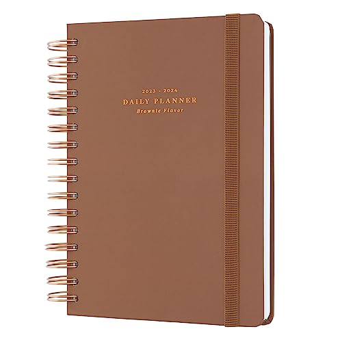 Kokonote Agenda 2023 2024 Día Página Brownie - Agenda A5 - Agenda Escolar 2023 2024 | Agenda Marrón - Agenda Día Página A5 - Papelería Bonita
