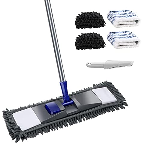 Masthome 360° Rotating Microfiber Flat Mop Cover