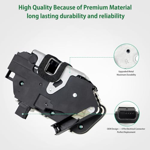 Image of Front Right Passenger Side Latch Lock Power Door Latch Actuator Compatible with Ford Explorer Mustang F150 Taurus 2009-2019 Lincoln MKS 2009-2012 Replace 9L3Z-5421812-A
