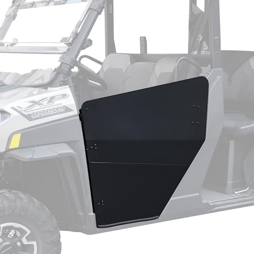 SAUTVS Aluminum Front Half Door Inserts Panels Kit for Polaris Ranger 1000/Ranger XP 1000/Crew 2018+ Accessories(One Pair)