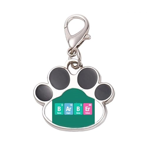 DIYthinker?Barber Checal Element Science Pet Tag Keychain Dog Cat ID