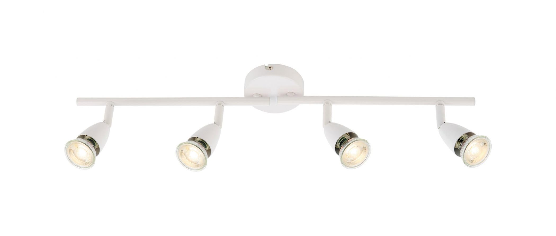 Saxby Amalfi 50W 4 Light Gloss White Decorative Commercial Domestic Adjustable Spotlight Bar