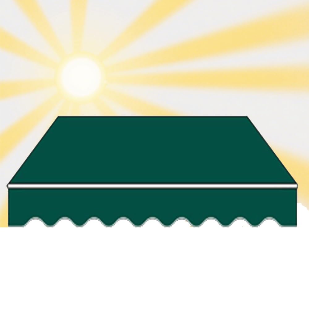 Auvent rétractable de balcon 5x2m anti-UV et réglable pour portes et jardins