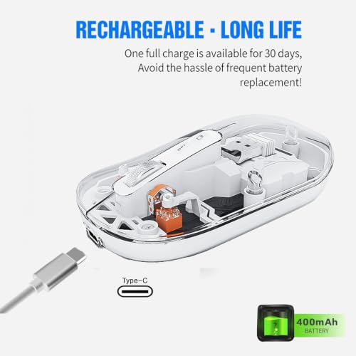 Teclado plegable Bluetooth transparente para trabajar en tableta y teléfono 5