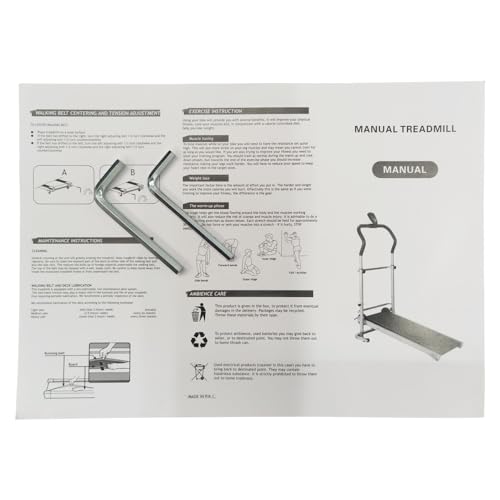 Caminadora manual plegable pequeña para hogar miniatura 7