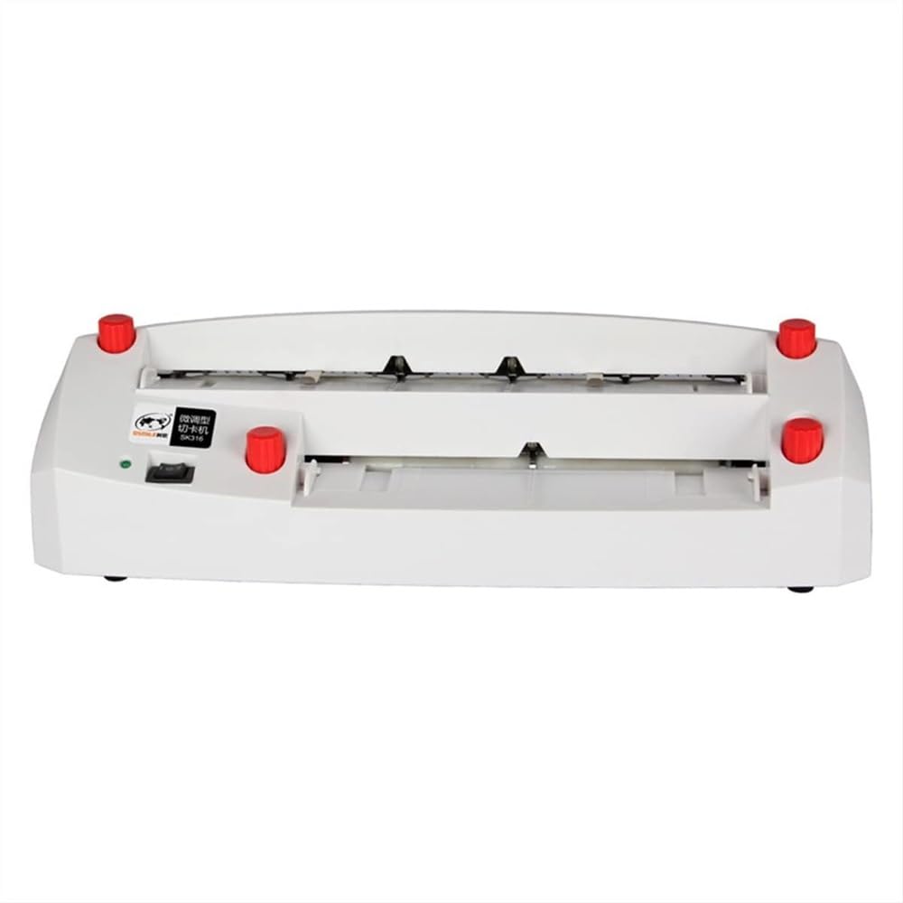 Taglierina automatica resistente per biglietti da visita in miniatura regolabile per biglietti da visita, taglia A4, tagliatrice per carte da taglio aziendale (dimensioni: 85 x 55 mm)
