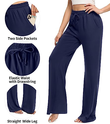 Olikeme Yoga Sweatpants For Women Drawstring Sports Pants Casual Lounge Pants For Women With Pockets thumb #2