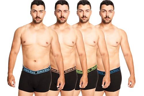 12-Pack Men's Boxers Shorts Assorted Colour Soft Cotton Elevate Your Underwear Collection with Premium Comfort Trunks (UK, Alpha, XXL, Regular, Regular, 12 ASSORTED)