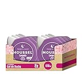 gel moussel legrain opiniones Fragancia llena de placer Moussel Gel de Ducha Relajante, con Lavanda, 650ml - Pack de 8
