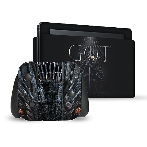 Peau autocollante Switch anti-rayure motif Game of Thrones pour protéger console et manettes