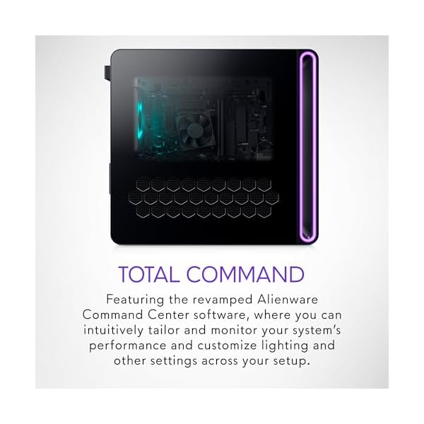 Alienware Aurora R16 Gaming Desktop - Intel Core i7 14700F, 32GB DDR5 RAM, 1TB SSD, NVIDIA GeForce RTX 4070 Super 12GB GDDR6X Graphics, Windows 11 Home, 1 Year Onsite/in-Home Service - Basalt Black - Image 10