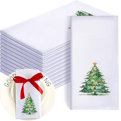 Panelee 12 Stück 43 x 43 cm Weihnachten Servietten Weiche Bequeme...