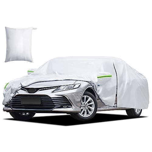 Car Cover Custom Fit for Toyota Camry 1996-2026 for Honda Accord 2001-2026 Waterproof All Weather for Automobiles Full Exterior Cover Rain Sun UV Protection with Door Zipper