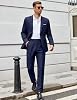 Traje para hombre COOFANDY de ajuste clásico, conjunto de 2 piezas, blazer casual de un botón para boda o negocios, separados, estándar global reciclado ISCC PLUS 3