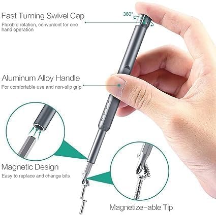 Image of 24 in 1 Precision Screwdriver Set, Multipurpose Manual Screwdriver Tool, CRV Magnetic Driver Bits & Storage Box, Repair Tool Kit for Electronics Computer Tablet Eyeglass Mini Repair Tool Kit