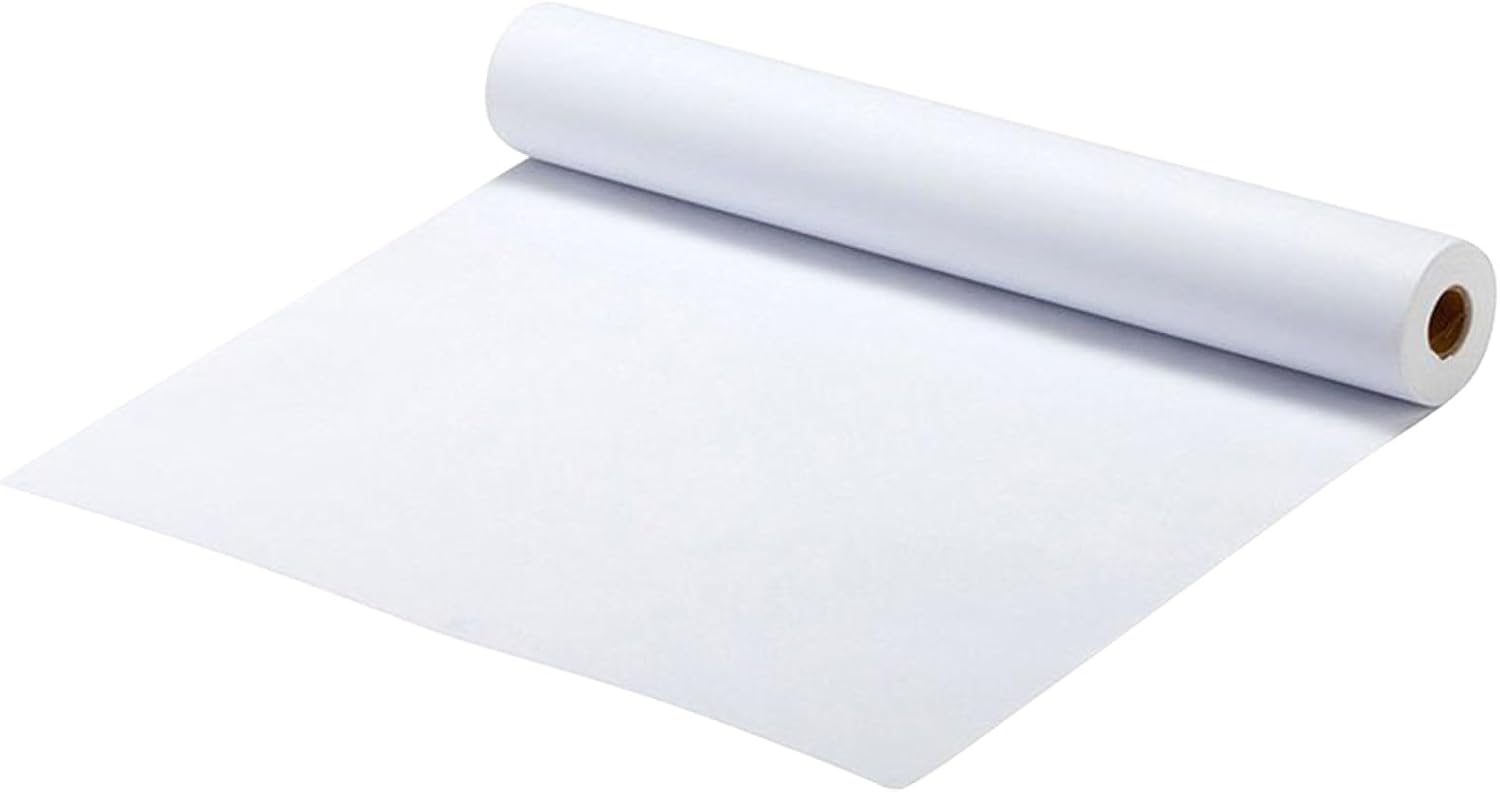 Lurrose White Drawing Paper Roll Acid Watercolor Paper for Craft Activity Compatible with Pencils Ink Crayons Pastels Portable Sketching and Painting Supplies