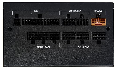 Image of Rosewill VMG 750W 80+ Gold, ATX 3.0 & 3.1 Compatible, Full Modular Low-Noise Power Supply, PCIe 5.1 12V-2x6 Connector, 100% Japanese Electrolytic Capacitor, 120mm FDB Silent Fan - 5 Year Warranty