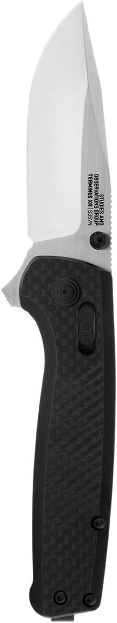 Terminus XR Ergonomic Ambidextrous Lightweight Sleek Balanced Folding Knife| G10 Carbon Fiber Handle | S35VN Steel Blade