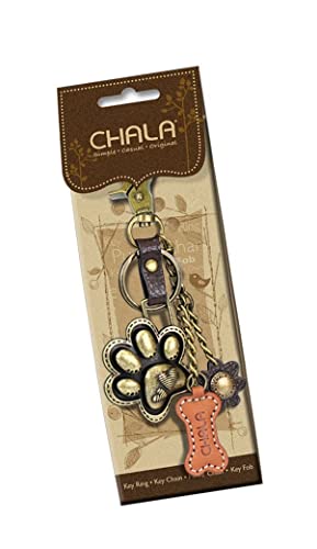 Chala Purse Charm, Key Fob, Keychain Decorative Accessories, Metal Charming Keychain - Pawprint #TOP2