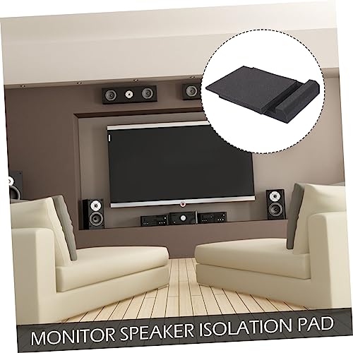Kisangel 1Set Almohadillas de Aislamiento de Ruido de Audio para Monitores de Estudio y Altavoces, Almohadillas Acústicas Versátiles para Configuraciones de Sonido Óptimo Negro miniatura 6