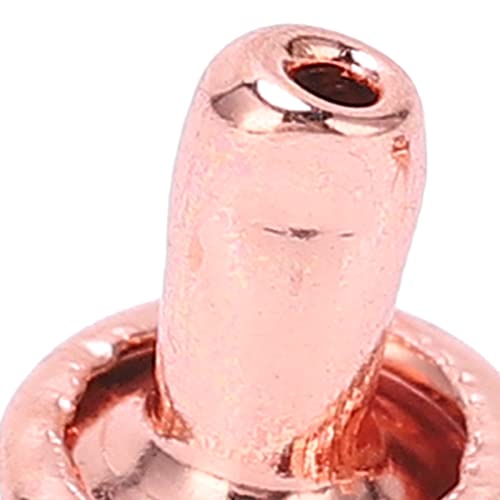 Pack Of 100 Leather Rivet Kit, Rose Gold Metal Studs Flat Rivets Round Head Iron Spikes For Purse Bags Handbags Shoes Belts Diy #TOP7