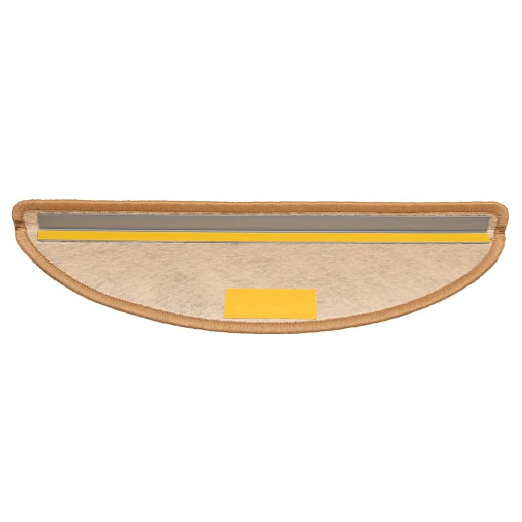 vidaXL Treppenmatten Selbstklebend Sisal-Look 15 STK. 56x17x3 cm Sisal