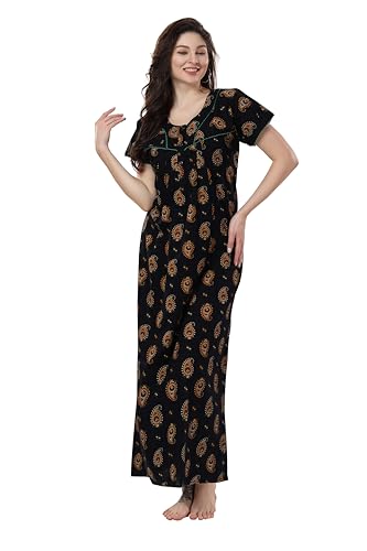 Image of AV2 Women's Polyester Maxi Maternity Feeding Nighty