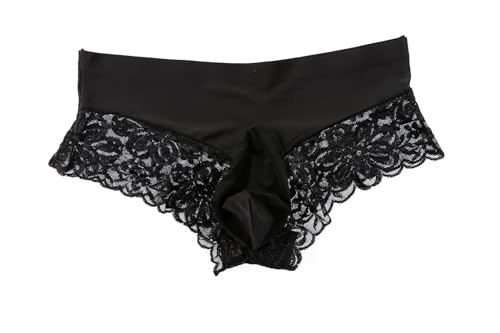 Mens Lace Sissy Pouch Panties Hipster Panty Underwear Briefs Bikini Thongs G String Lingerie4