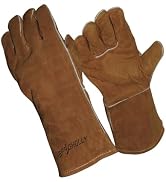 Guantes De Soldadura De Cuero Para Trabajo, Guante... – Grandado
