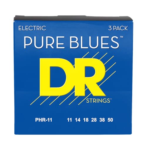 Image of PURE BLUES - Pure Nickel Electric Guitar Strings (Heavy (11-50), 3 Pack)