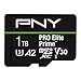 PNY 1TB PRO Elite Prime C10 U3 V30 A2 microSDXC Flash Memory Card – Ultra-Fast Speeds, Read 200MB/s, Write 150MB/s, 4K UHD, Full HD, UHS-I, for Smartphones, Drones, Action Cameras