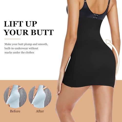 Image of JOYSHAPER High Waist Half Slips for Women Under Dresses Tummy Control Shapewear Slip Slimming Body Shaper