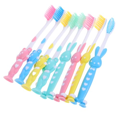 Lot de brosses à dents pour bébés POPETPOP | 32 pièces avec support ventouse garçon fille